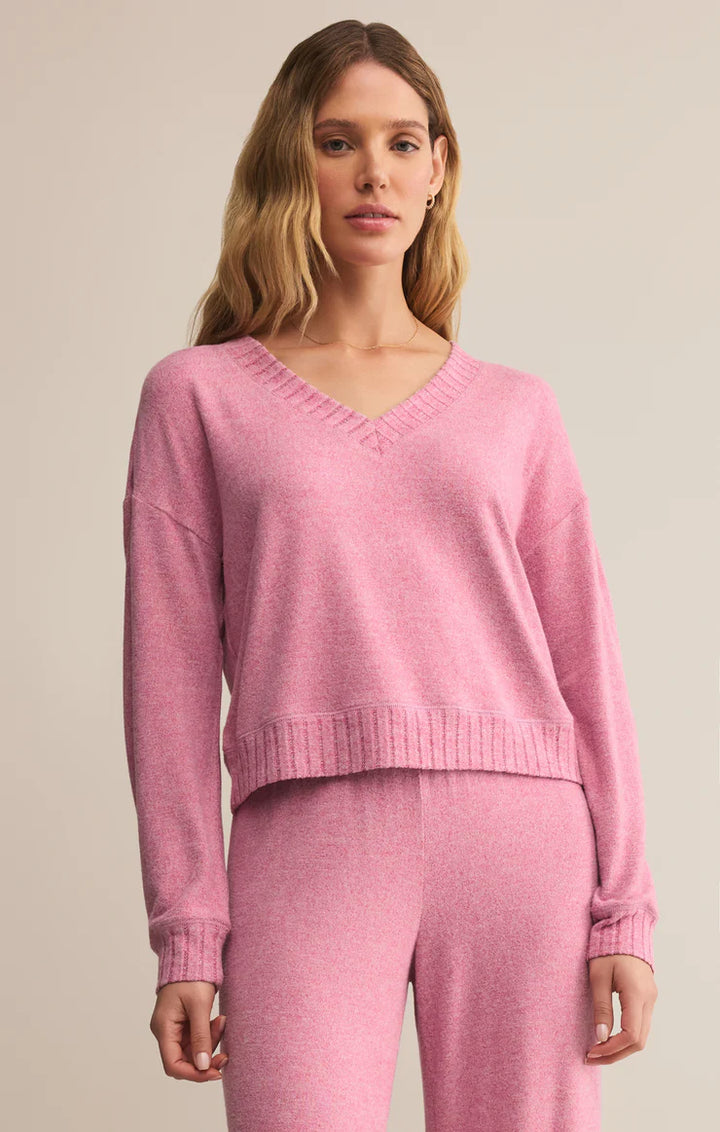 Z Supply: Courtney Long Sleeve Top in Sweet Plum