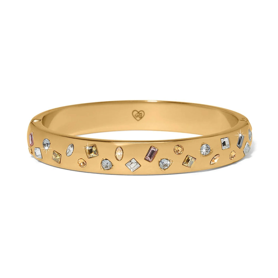 Brighton: Radient Gold Hinged Bangle #JF0408