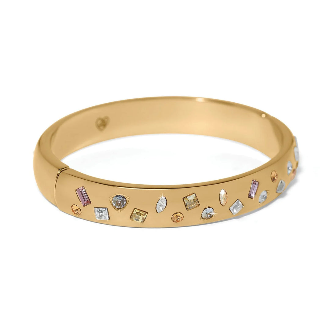 Brighton: Radient Gold Hinged Bangle #JF0408
