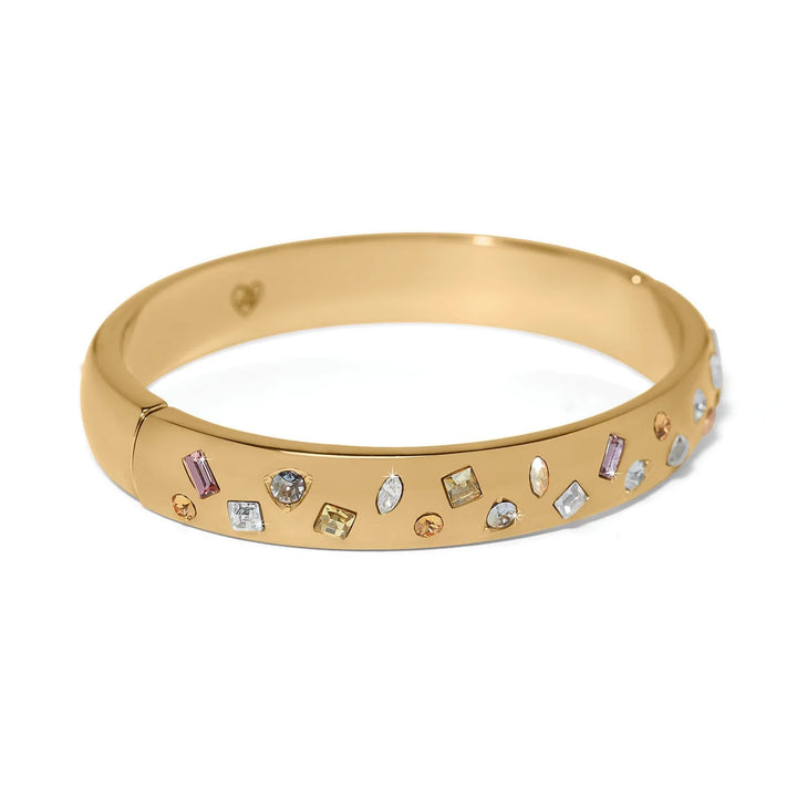 Brighton: Radient Gold Hinged Bangle #JF0408