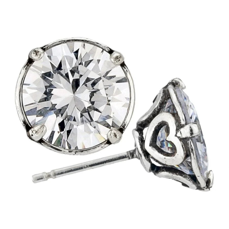 Brighton: Brilliance 9MM Post Earrings in silver