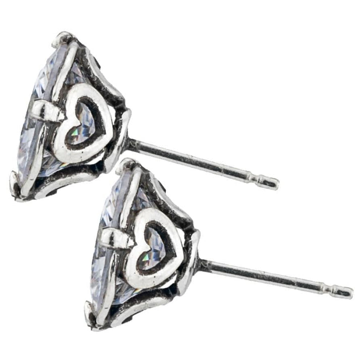 Brighton: Brilliance 9MM Post Earrings in silver