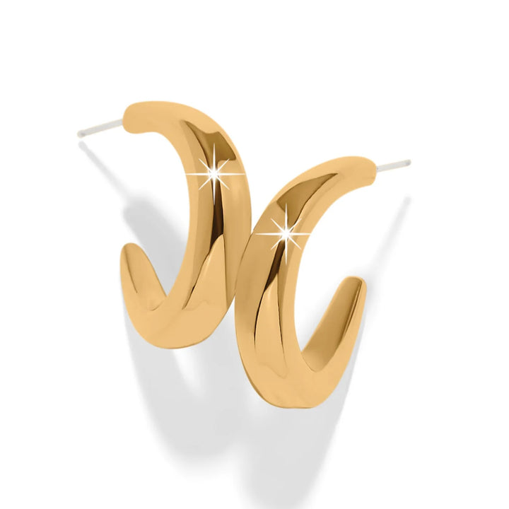 Brighton: Cascade Rio Gold Hoop Earrings (JA0305)