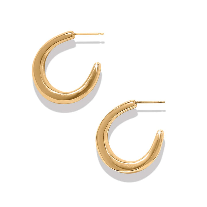 Brighton: Cascade Rio Gold Hoop Earrings (JA0305)