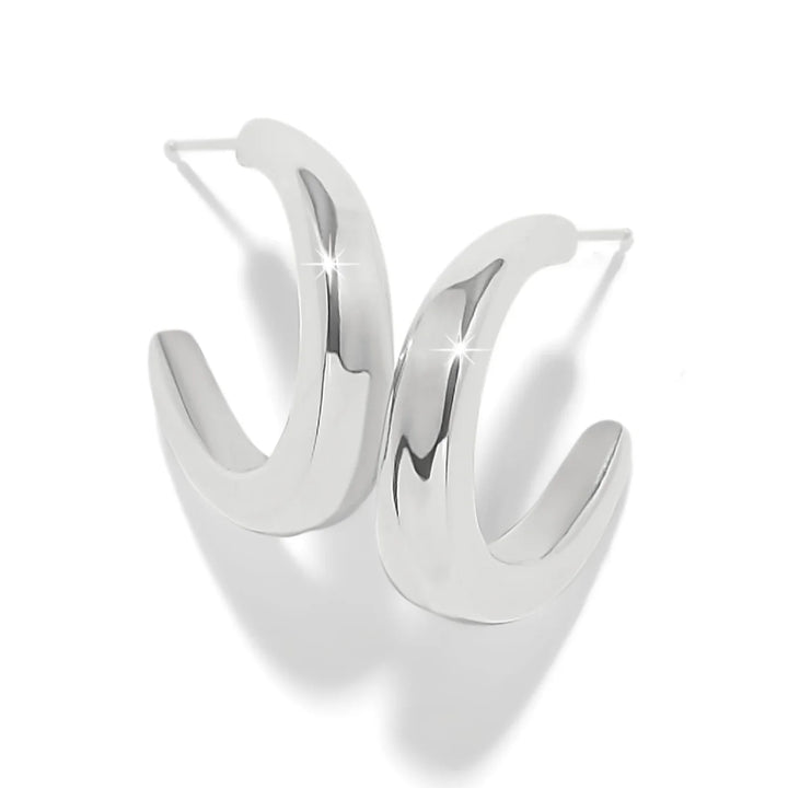Brighton: Cascade Rio Silver Hoop Earrings (JA0304)