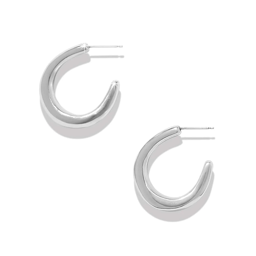 Brighton: Cascade Rio Silver Hoop Earrings (JA0304)