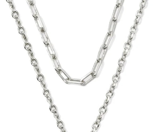 Kenra Scott: CAILIN MULTI STRAND NECKLACE IN SILVER - The Vogue Boutique