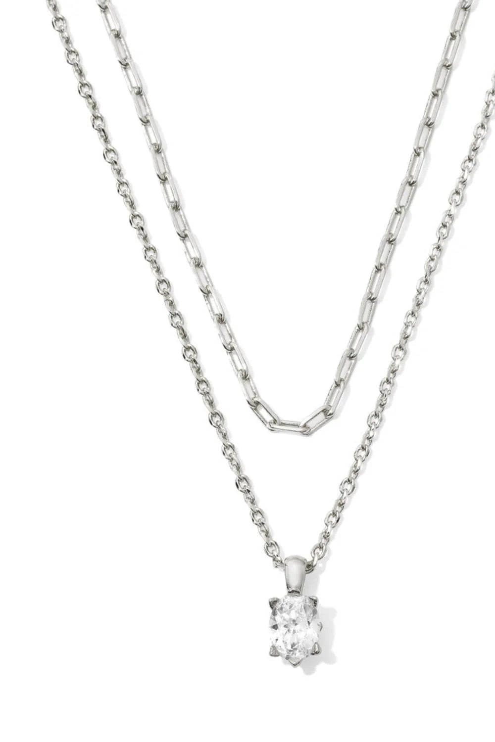 Kenra Scott: CAILIN MULTI STRAND NECKLACE IN SILVER - The Vogue Boutique