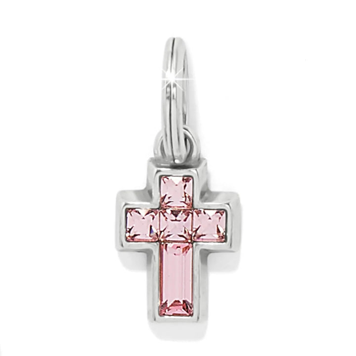 Brighton: Crystal Cross Charm In Pink (JC8003)