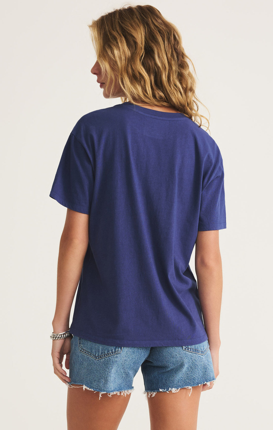 Z Supply: Party Boyfriend Tee in Yacht Blue