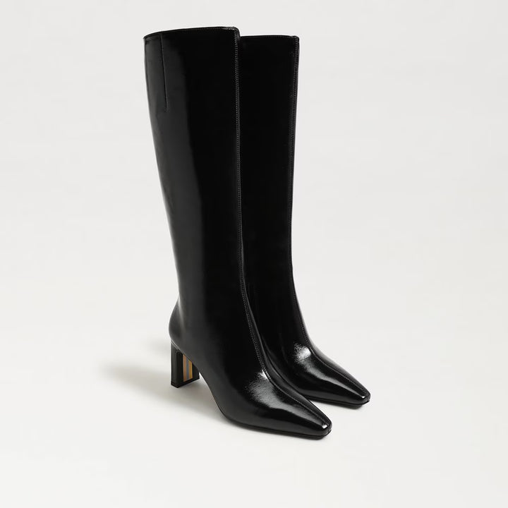 Sam Edelman: Sylvia Knee High Boots in Black Leather