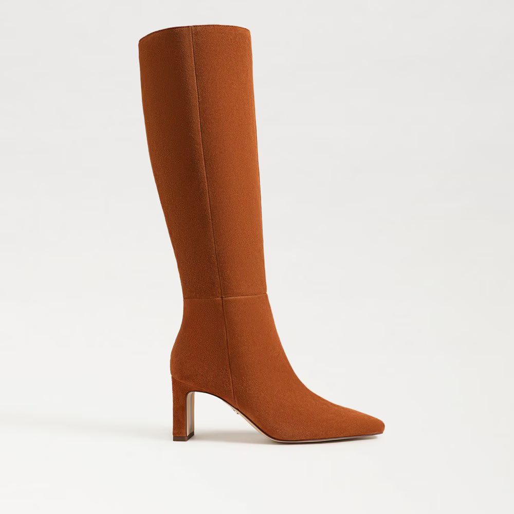 Sam Edelman: Sylvia Frontier Brown Suede Knee High Boots