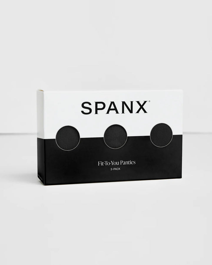Spanx: Smooth Fit-To-You Modal Bikini 3-Pack Box in Very Black X3