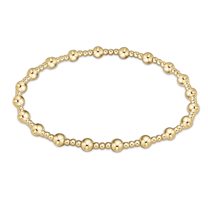 Enewton: Egirl Classic Sincerity Pattern 4mm Bead Bracelet in Gold