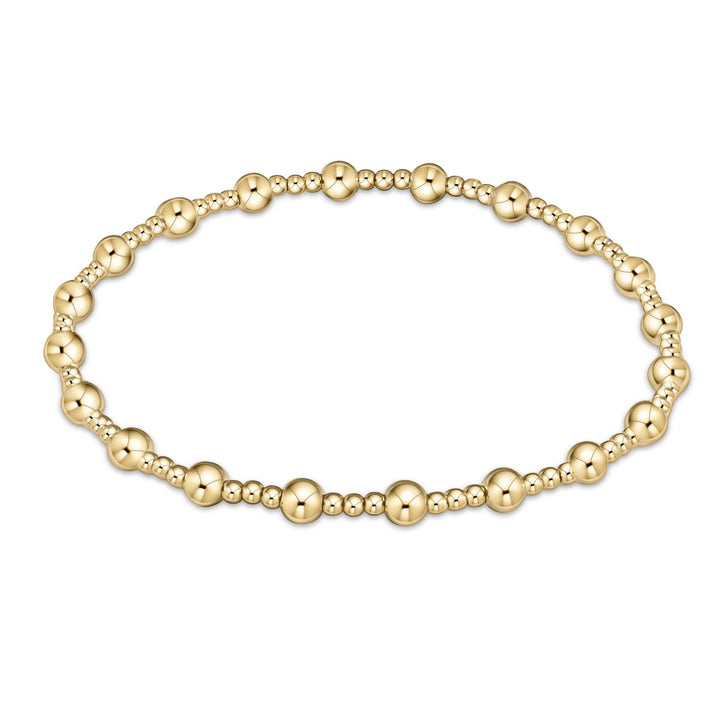 Enewton: Egirl Classic Sincerity Pattern 4mm Bead Bracelet in Gold