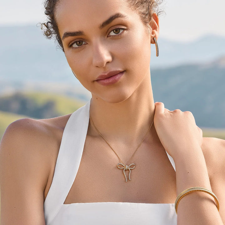 Brighton: Illumina Bow Gold Necklace (JM0211)