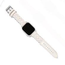 Load image into Gallery viewer, Brighton: Sutton Optic White Braided Leather Watch Band - W2042C
