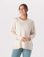 Load image into Gallery viewer, Glyder: Elevated Knit Crew Top in Oat Milk

