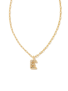 Kendra Scott: Crystal Letter Pendant Necklace in Gold