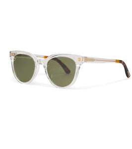 Toms: Marlowe Bottle Green Vintage Crystal Sunglasses