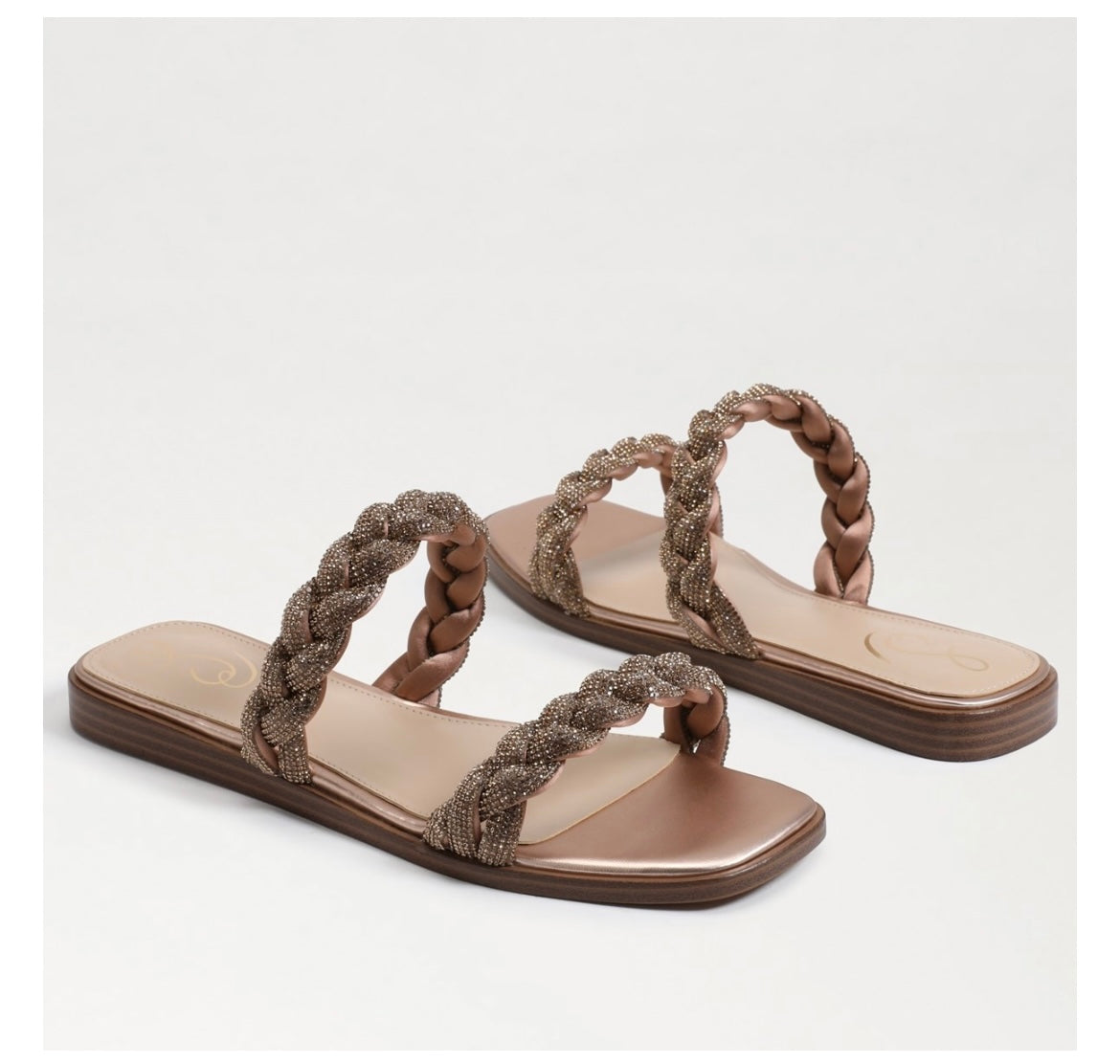 Sam Edelman Inette Slide Sandal in Rose Gold The Vogue Boutique