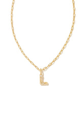 Load image into Gallery viewer, Kendra Scott: Crystal Letter Pendant Necklace in Gold
