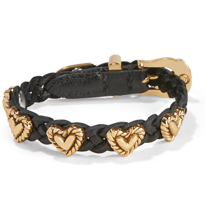 Brighton: 3/8 Black Heart Bracelet - 07476C