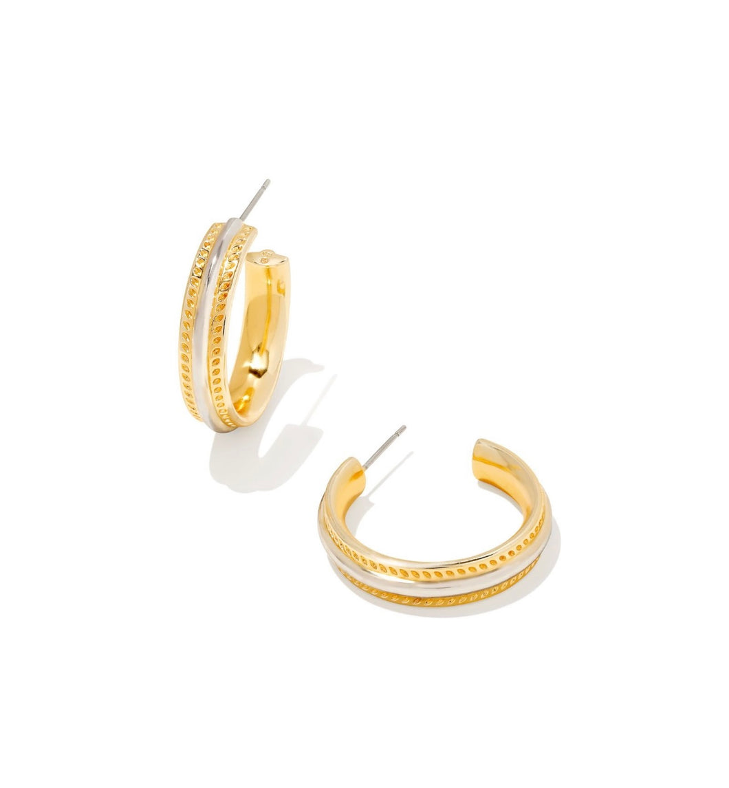 Kendra Scott: Merritt Hoop Earring in Mixed Metal