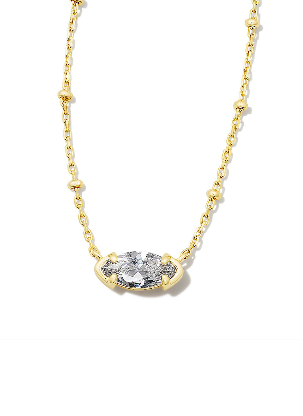 Kendra Scott: Genevieve Short Strand Necklace in Crystal