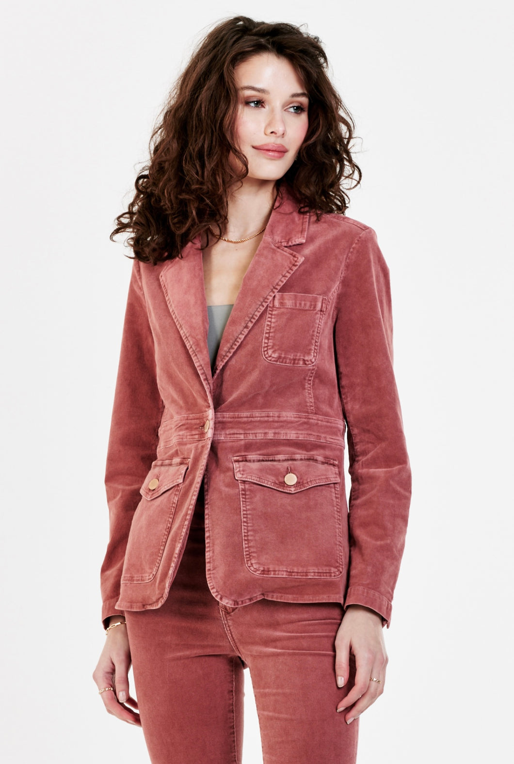 Dear John: Heather Blazer in Cinnamon