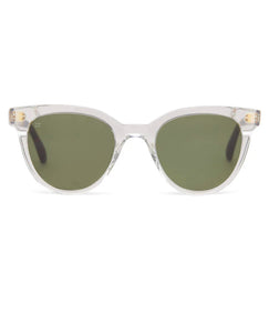 Toms: Marlowe Bottle Green Vintage Crystal Sunglasses