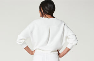 Spanx: Airessentials Crew Sweatshirt in Powder