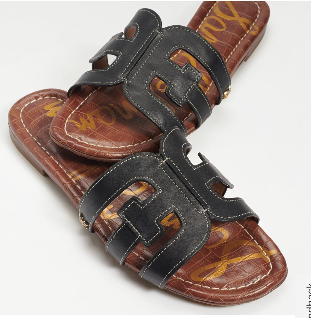 Sam Edelman: Bay Sandals in Black Leather
