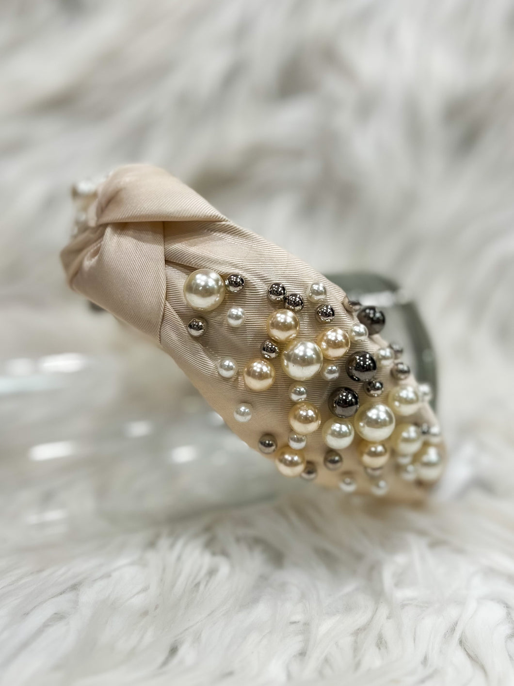 Fun & Fabulous: Cream Pearl Cluster Headbands