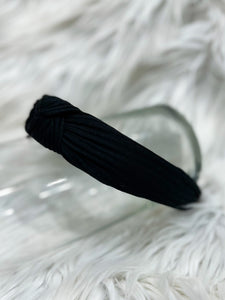 Fun & Fabulous: Black Topknot Headband