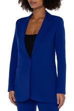Load image into Gallery viewer, Liverpool: Button Front Boyfriend Blazer in Royal Violet
