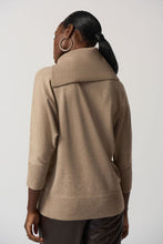 Load image into Gallery viewer, Joseph Ribkoff: Latte Mélange Asymmetrical Sweater
