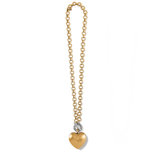 Brighton: Inner Circle Heart Toggle Gold Necklace