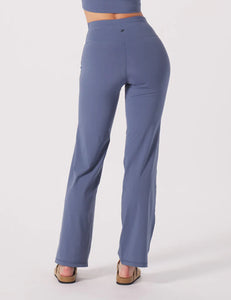 Glyder: Sultry Straight Leg Pants in Washed Blue