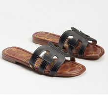 Load image into Gallery viewer, Sam Edelman: Bay Sandals in Black Leather
