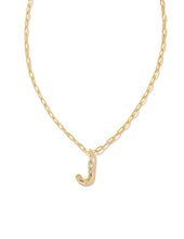 Load image into Gallery viewer, Kendra Scott: Crystal Letter Pendant Necklace in Gold
