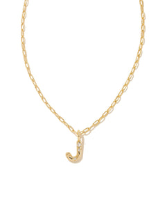 Kendra Scott: Crystal Letter Pendant Necklace in Gold