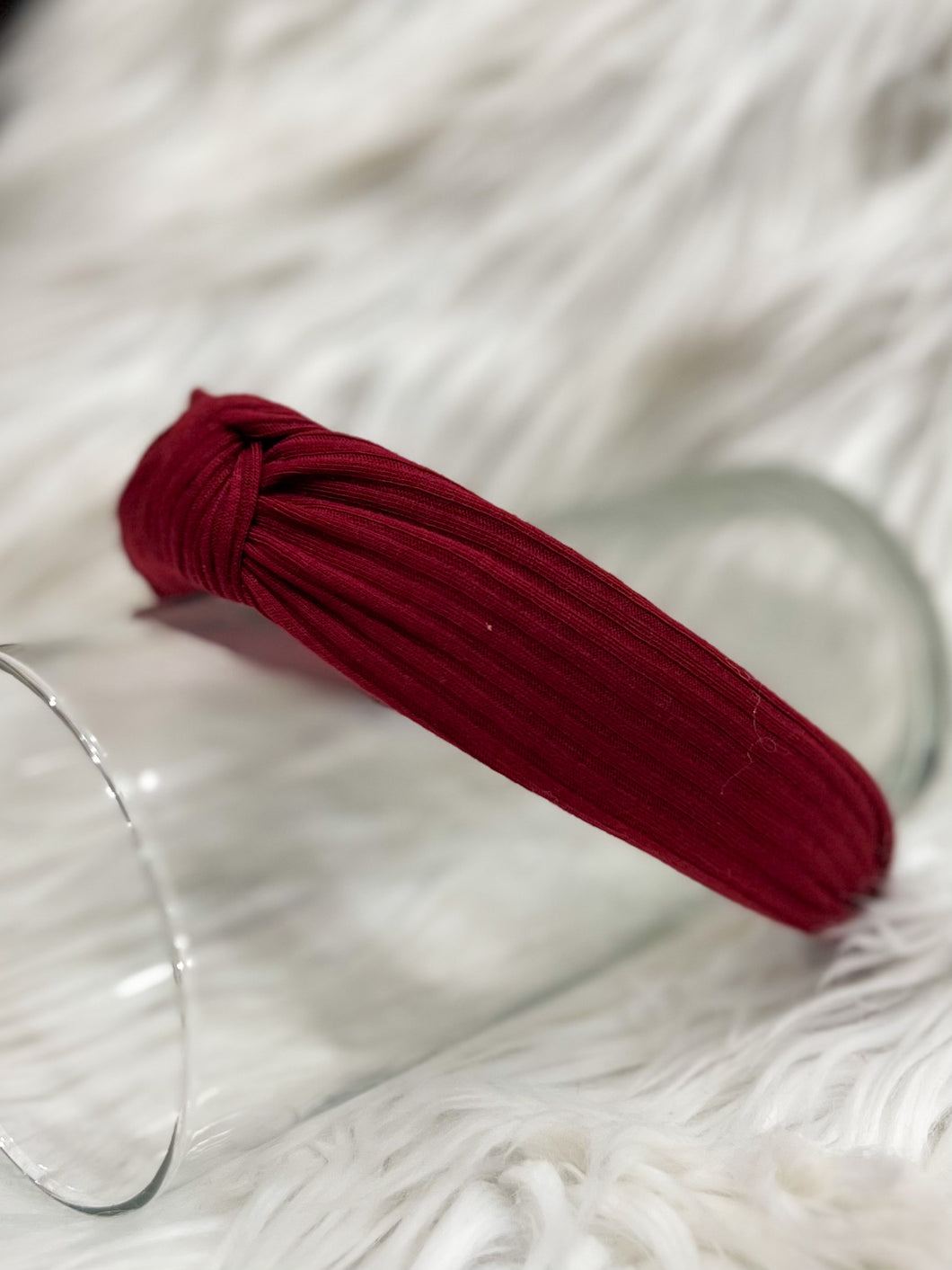 Fun & Fabulous: Maroon Topknot Headband
