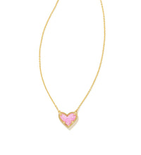 Load image into Gallery viewer, Kendra Scott: Ari Heart Gold Bubblegum Necklace
