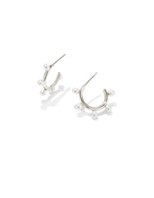 Load image into Gallery viewer, Kendra Scott: Leighton Pearl Huggie Hoop Earrings
