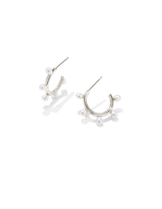 Kendra Scott: Leighton Pearl Huggie Hoop Earrings