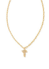 Load image into Gallery viewer, Kendra Scott: Crystal Letter Pendant Necklace in Gold
