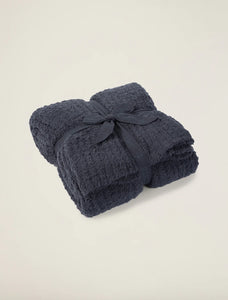 Barefoot Dreams: Cozychic Ribbed Throw 54X72 in Slate Blue