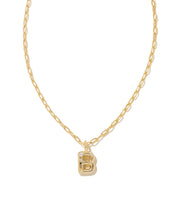 Load image into Gallery viewer, Kendra Scott: Crystal Letter Pendant Necklace in Gold
