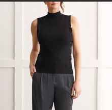 Load image into Gallery viewer, Tribal: Sleeveless Mock Neck Top in Black
